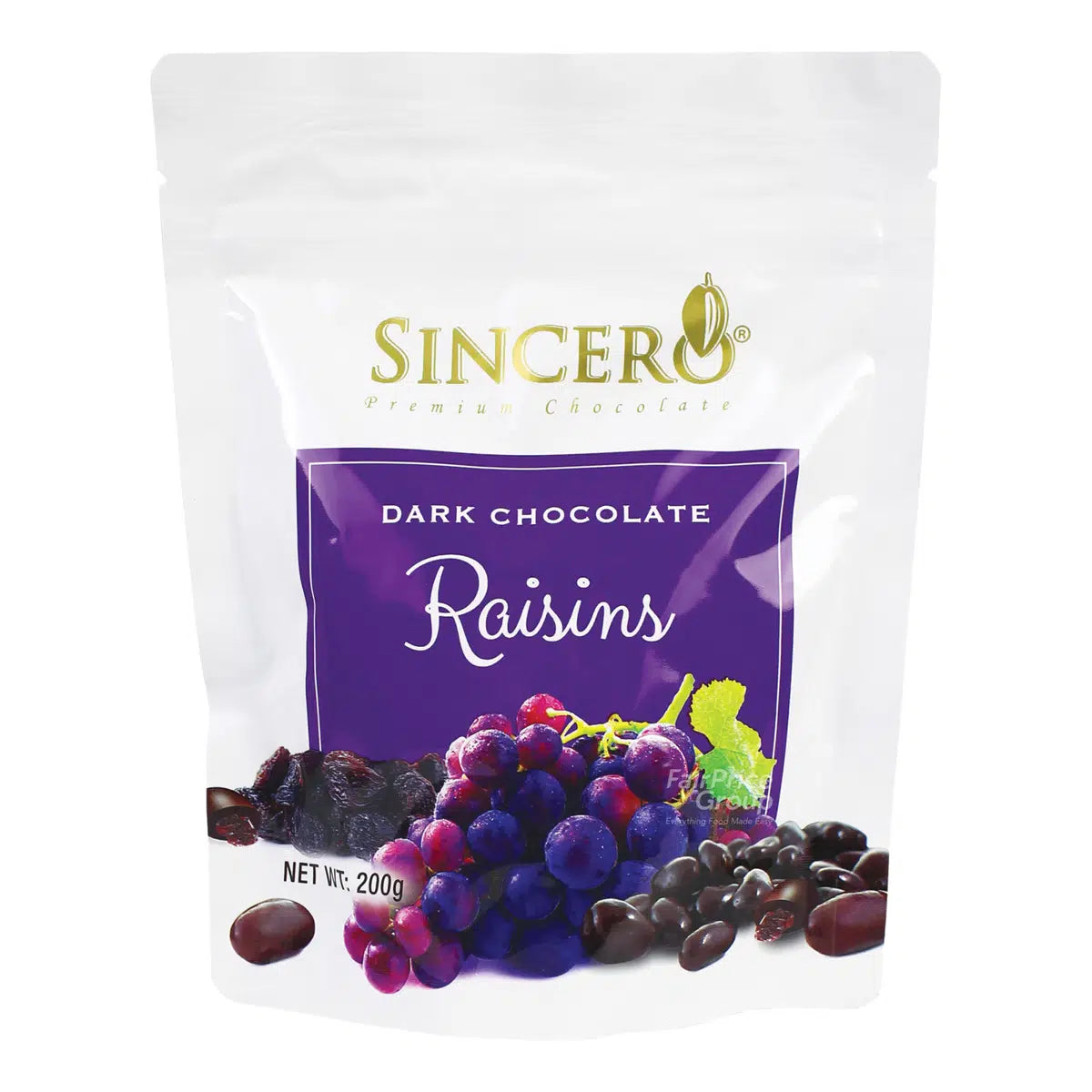Sincero Dark Chocolate 200g-raisin