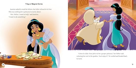 Disney Princess: 7 Days of Magical Stories (Collection of Illustrated Tales) Hardcover