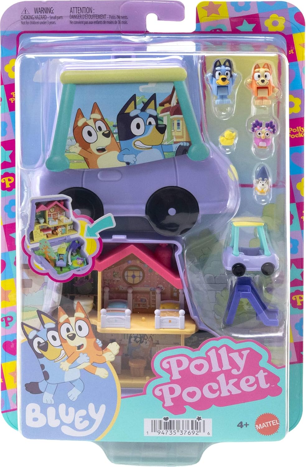 MATTEL POLLY POCKET BLUEY COMPACT PLAYSET