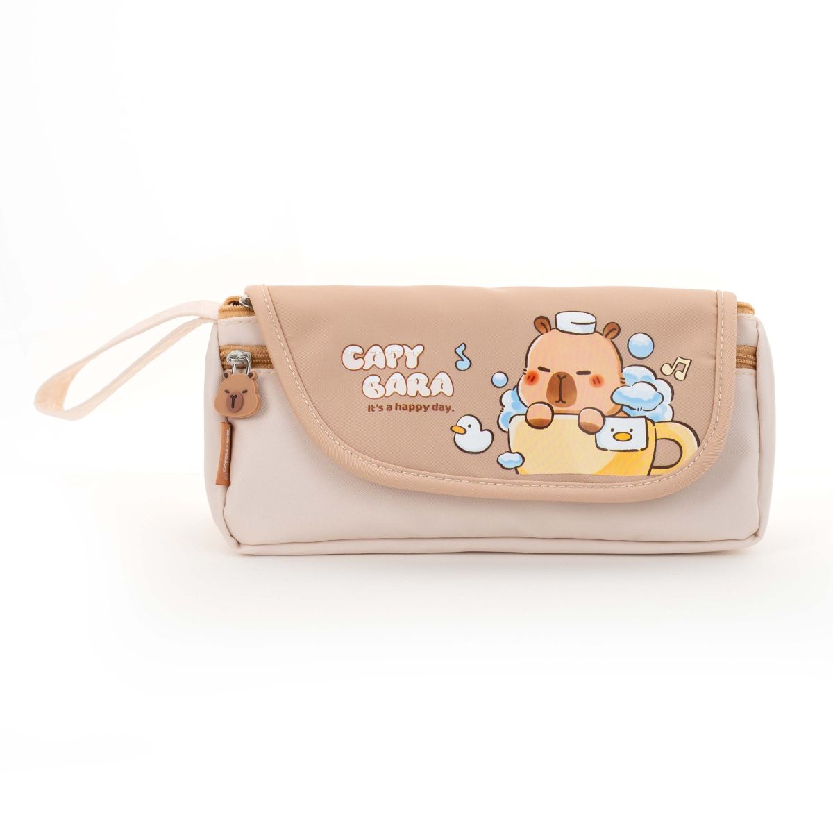 Assorted Pencil Bag W 2 Zip Capybara