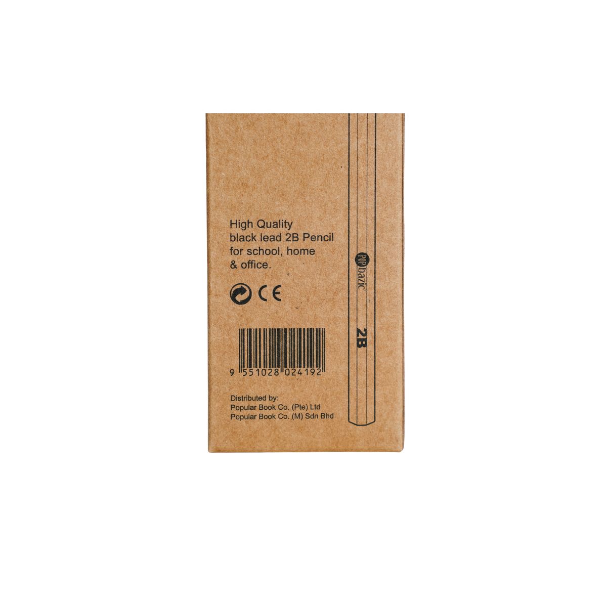 Pop Bazic 2B Pencils 1106 Red (12-Pieces)