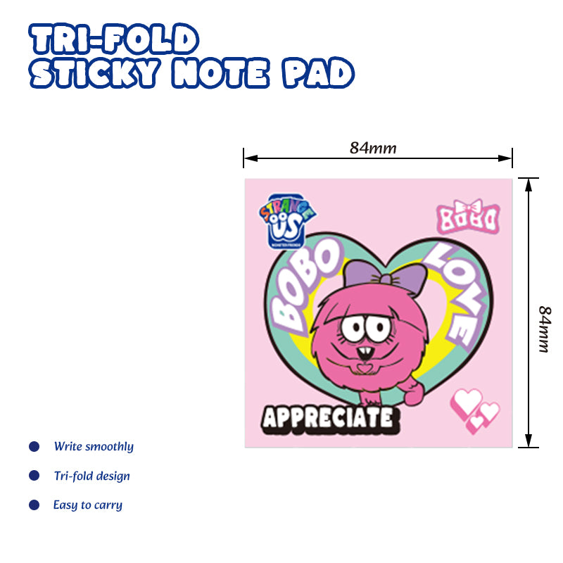 Strange Us 3-Fold Sticky Notes