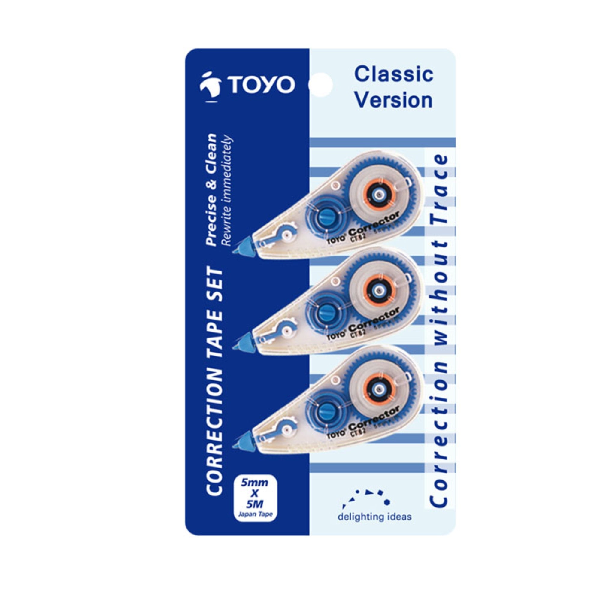 Toyo Correction Tape Set 3's 5mmx5m Ct62/3 