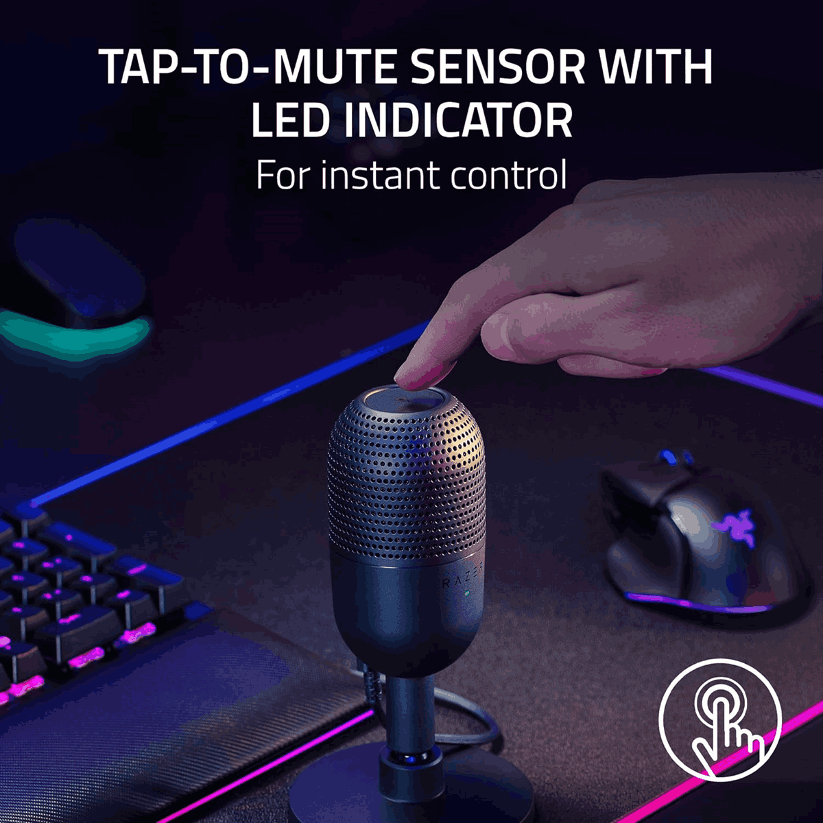 Razer Seiren V3 Mini Ultra-Compact USB Microphone Black