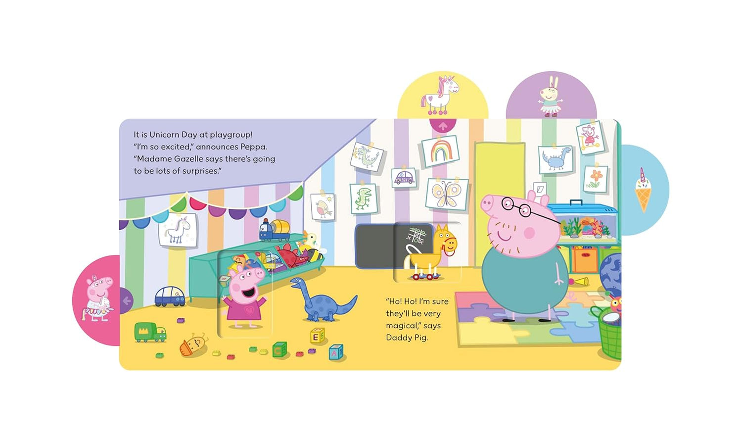 Peppa Pig: Unicorn Friends: A Pull-the-Tab Book (Boardbook)