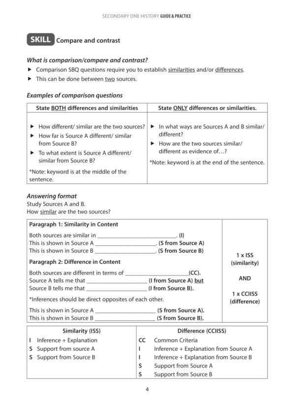 Secondary One History Guide & Practice