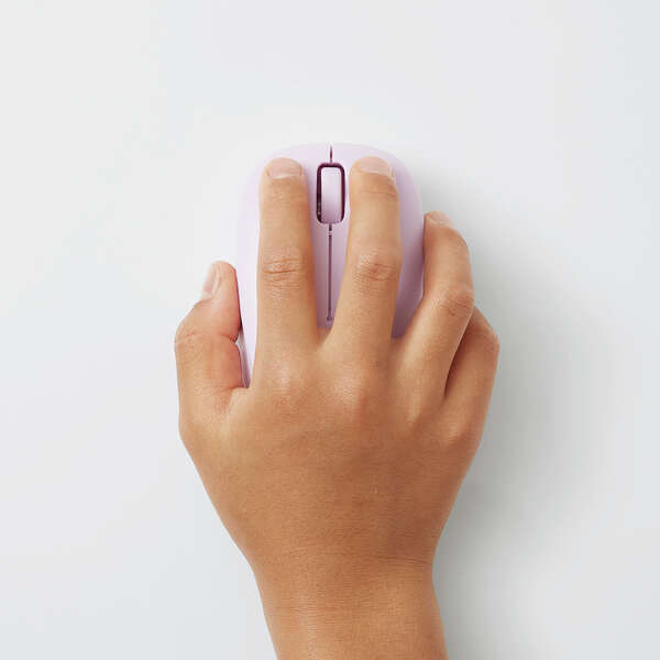 Elecom Antimicrobial Wireless Silent BlueLED Mouse Purple