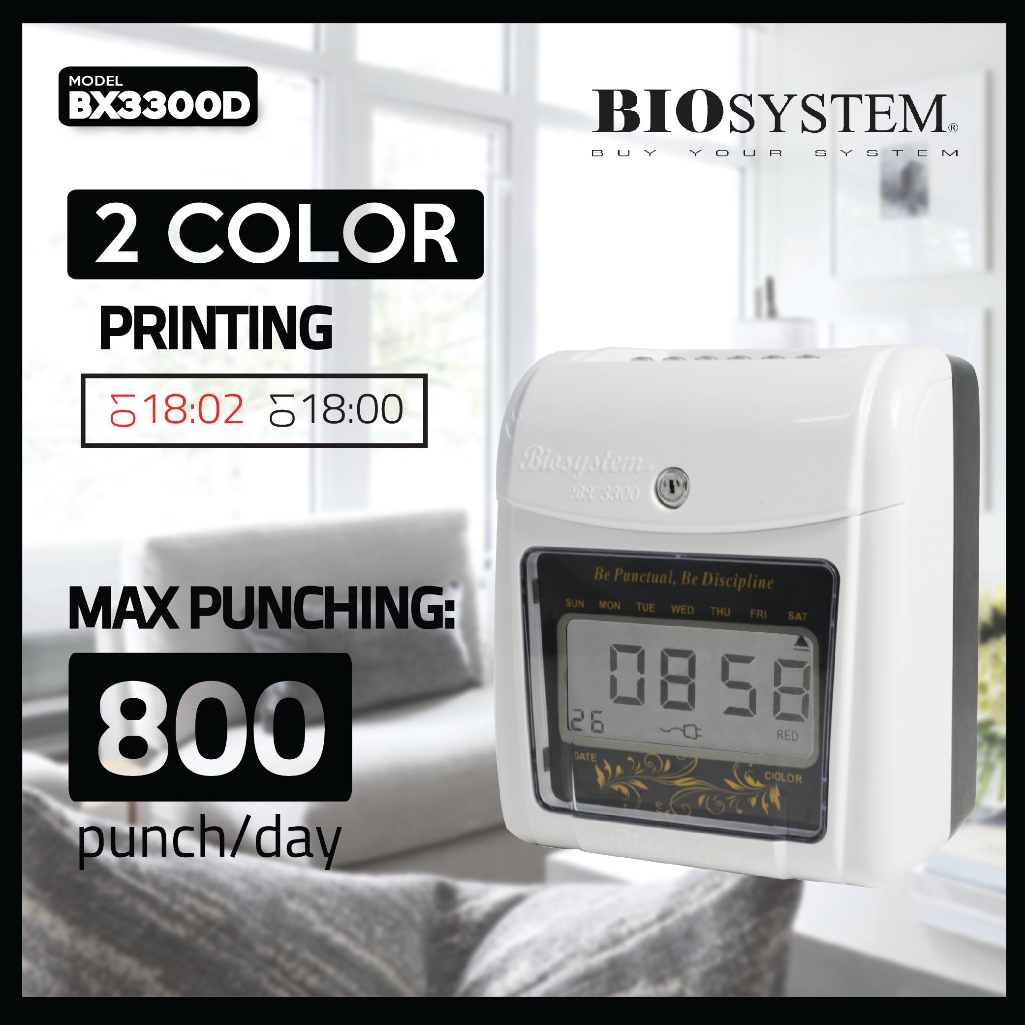 Biosystem Time Recorder Bx3300d