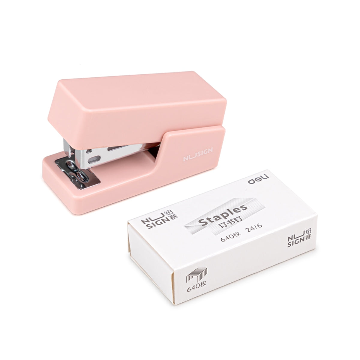 DELI NUSIGN MINI STAPLER PINK NS083
