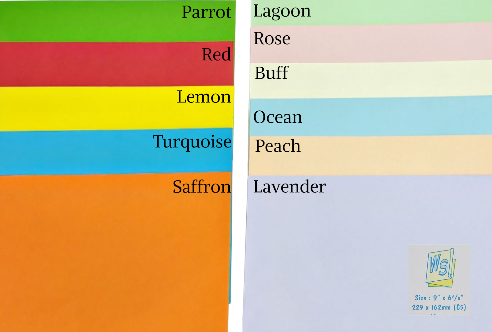 Waysin Multi Colour Envelopes Peel & Seal (C5 Size) 162mm X 229mm - 10pcs