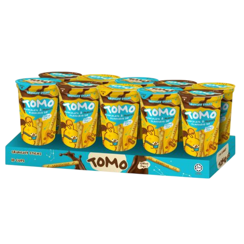 TOMO C STICKS 40GX10 CUPS CHOC&PEANUT