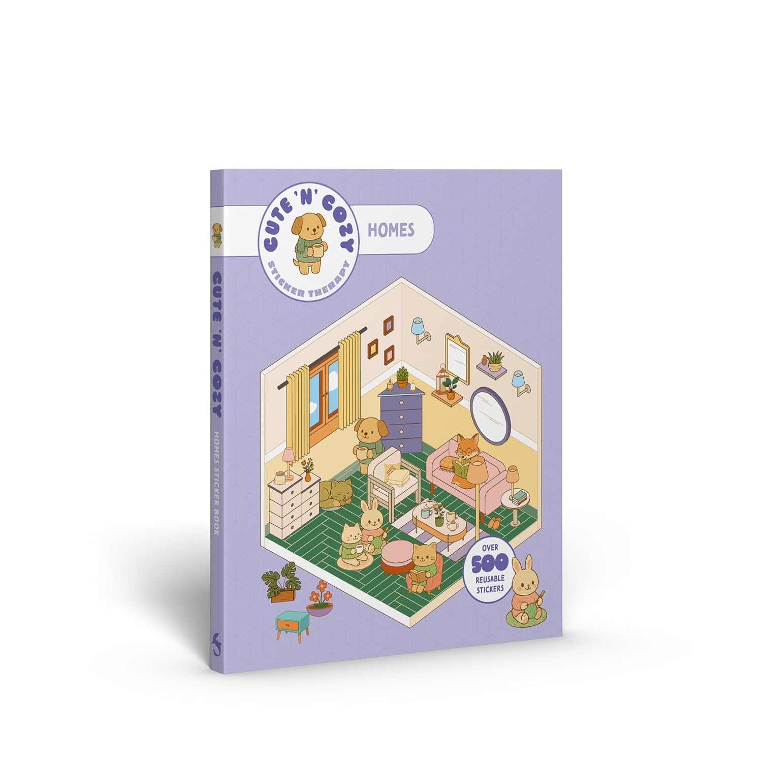Cute 'n' Cozy Sticker Therapy: Homes: Over 500 Reusable Stickers! (Paperback)