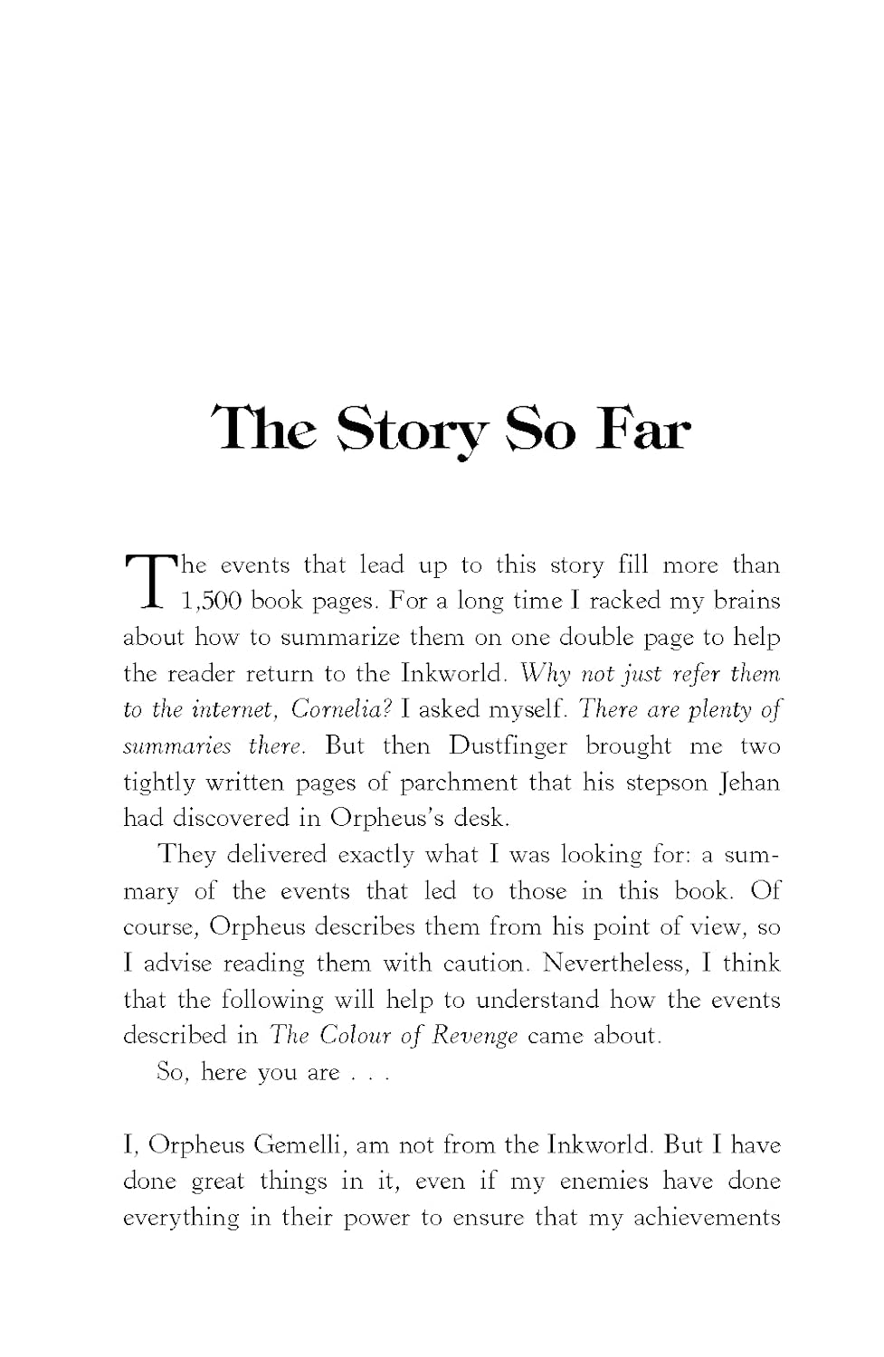 Inkheart 4: The Colour Of Revenge (Inkheart) – Paperback