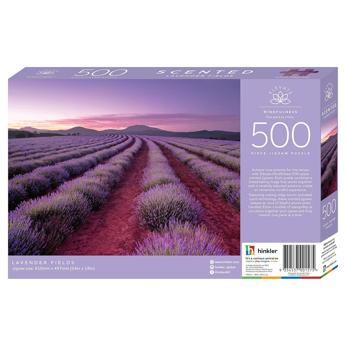 Hinkler Elevate Scented 500 Piece Jigsaw: Lavender Fields