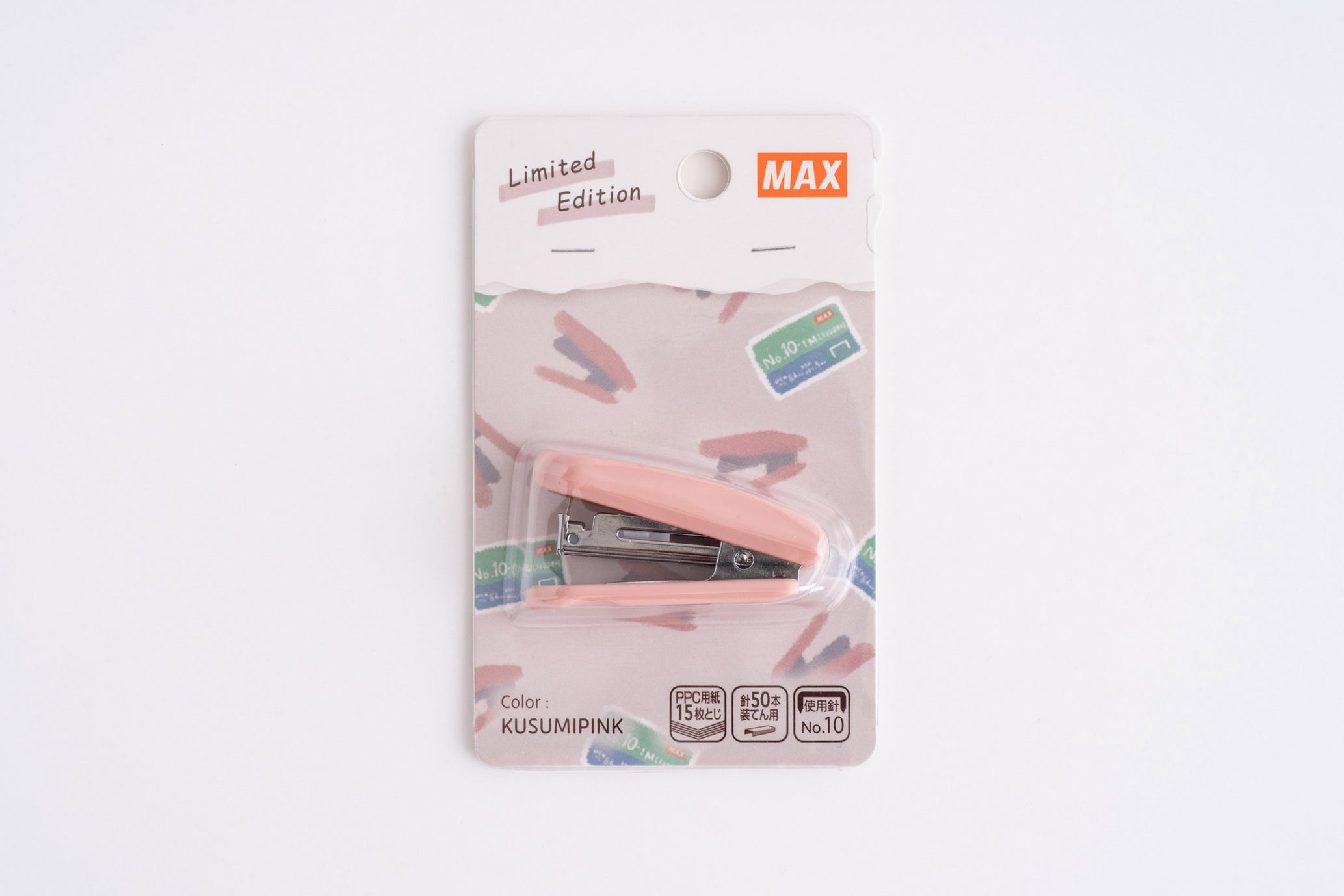 MAX MINI STAPLER HD-10P, KUSUMI PINK