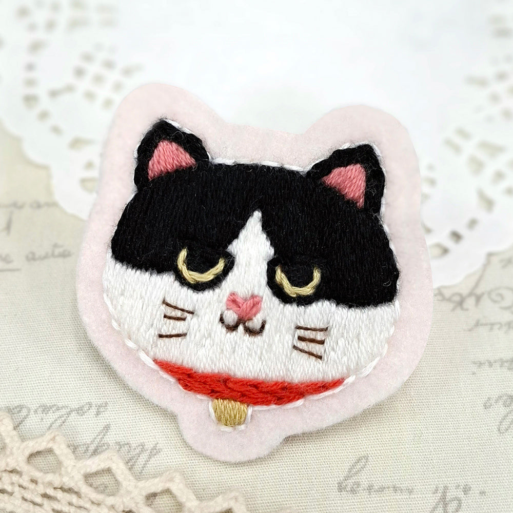 DIY Car Embroidery Pin - Tuxedo
