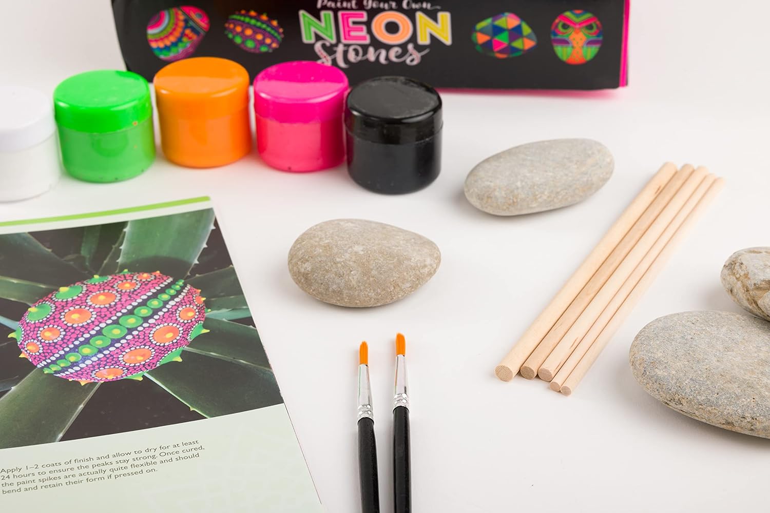 Paint Your Own Neon Stones (Tuck Box)