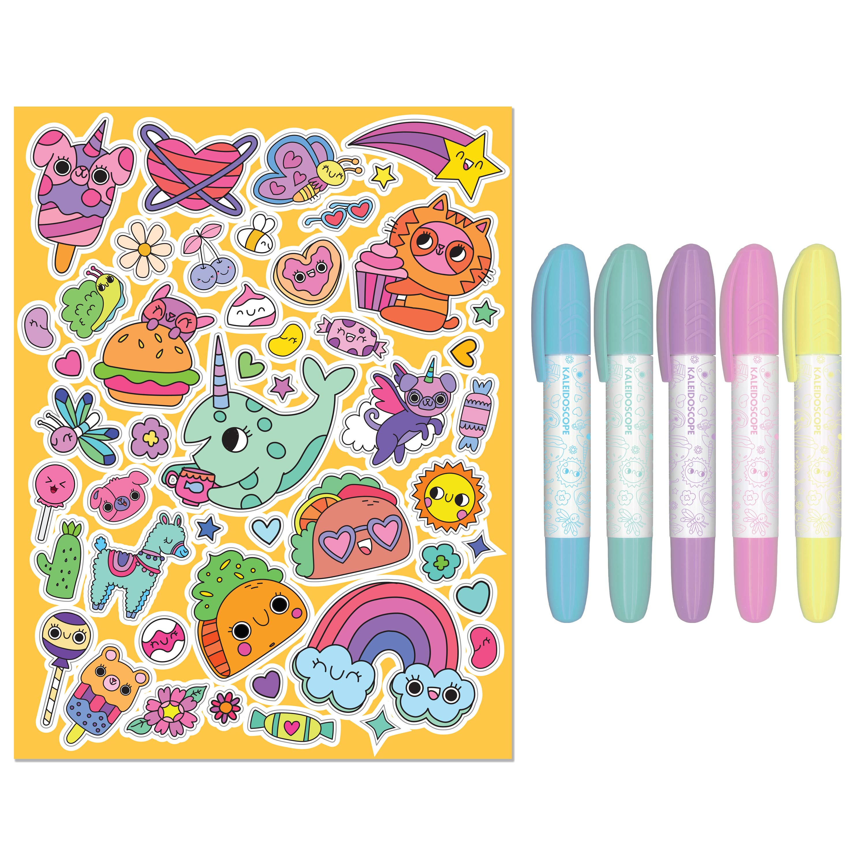 Jr Kaleidoscope Colouring Kit Too Cute
