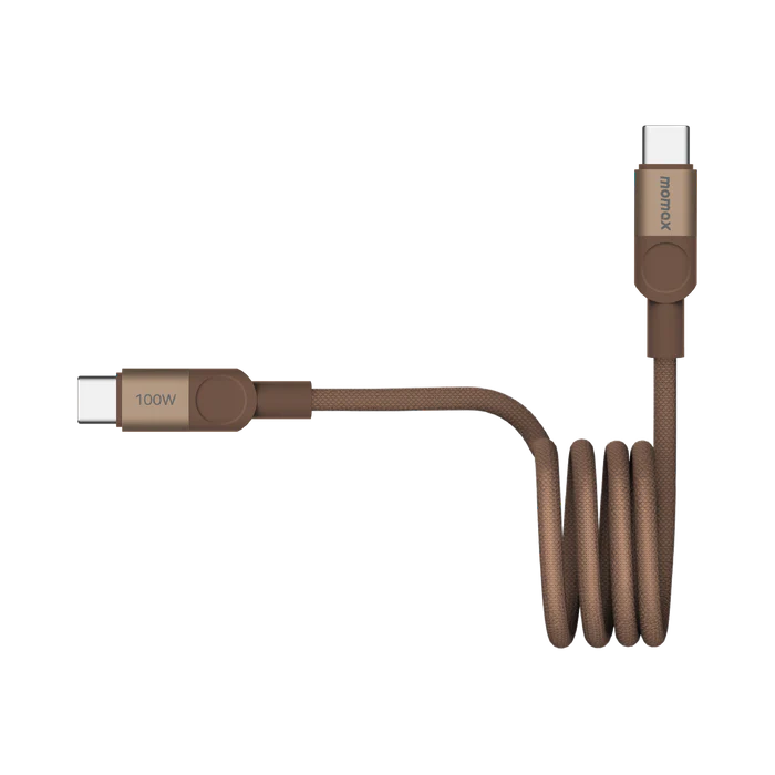 Momax DC52L2 USB-C to USB-C Magnetic Cable 100W (1M) - Sandstone
