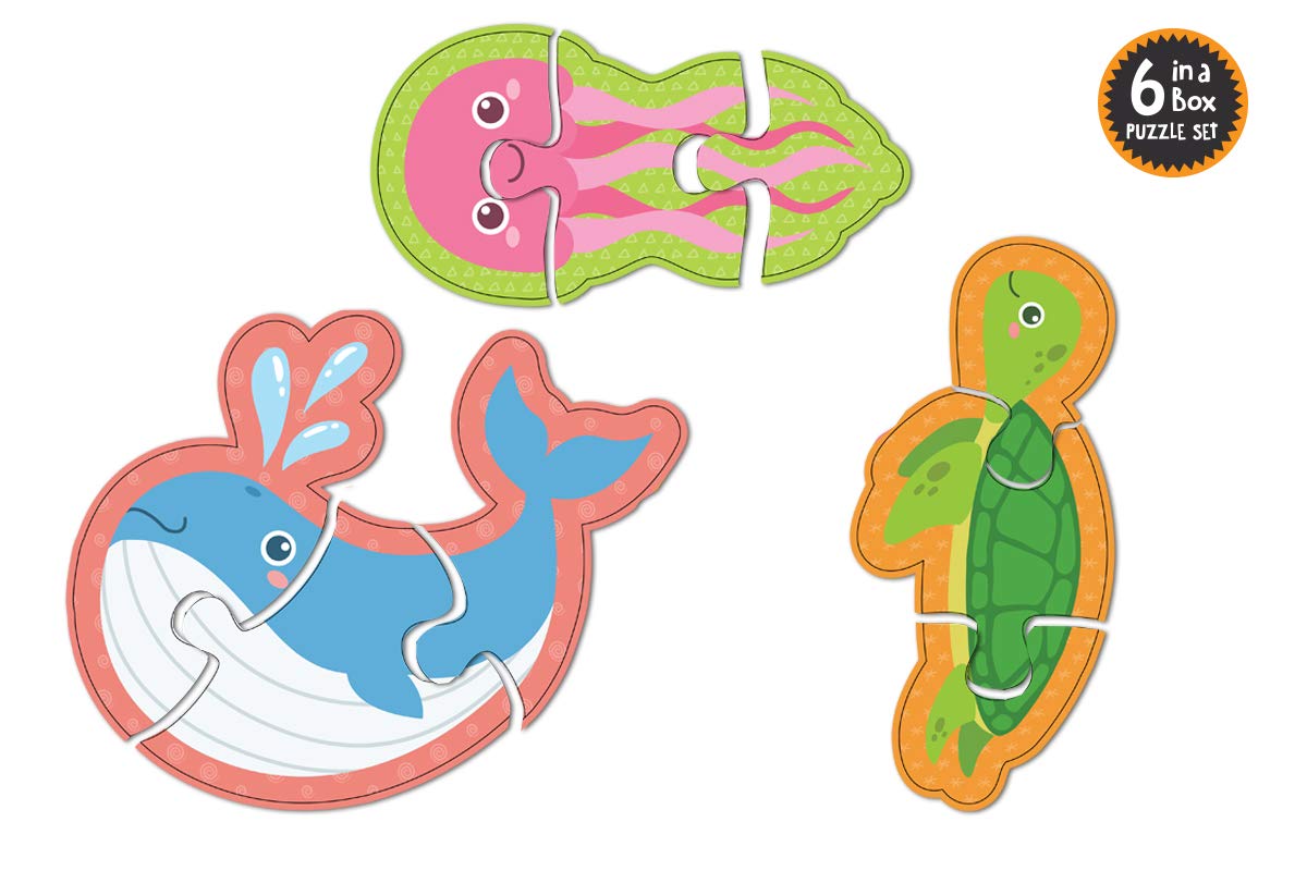 POPCORN GAMES AND PUZZLES 3 PIECE PUZZLES OCEAN WORLD