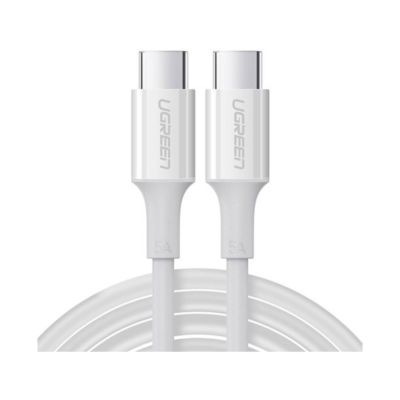 UGREEN 60551 Us300 USB-C To USB-C 1M White 100W Data Cable (TPE)