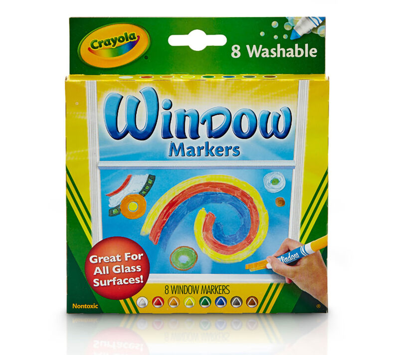 Crayola Washable Window Markers 8's 588165