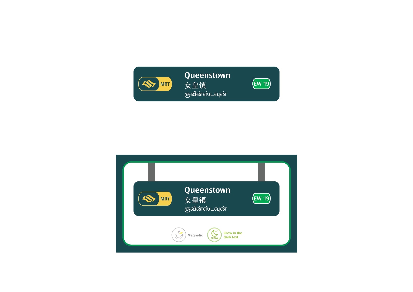  MRT Station Magnet – Queenstown (EW19)