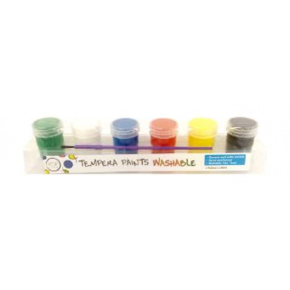 POP Artz Tempera Paint - 6 Colours x 20ML