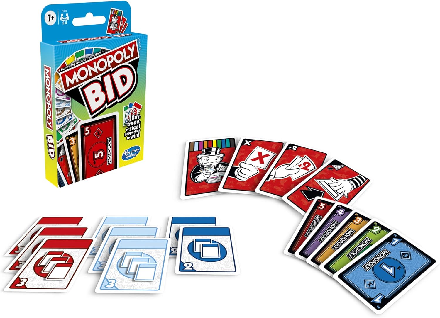 HASBRO MONOPOLY BID CARD GAME