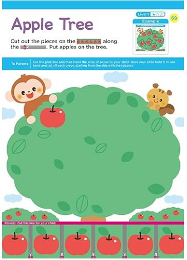Playsmart My First Cutting Activity Book 2+