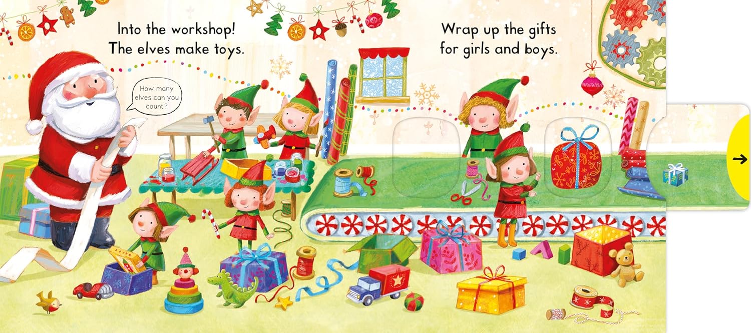 Busy Santa: A Push, Pull, Slide Book - the perfect Christmas gift for toddlers! 