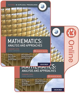 Oxford IB Diploma Programme: IB Mathematics: Analysis And Approaches, Standard Level, Print And Enhanced Online Course Book Pack