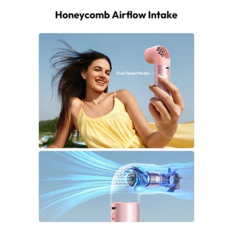  AECOOLY Aero Pro Portable Handheld Fan 3500MAH - Pink