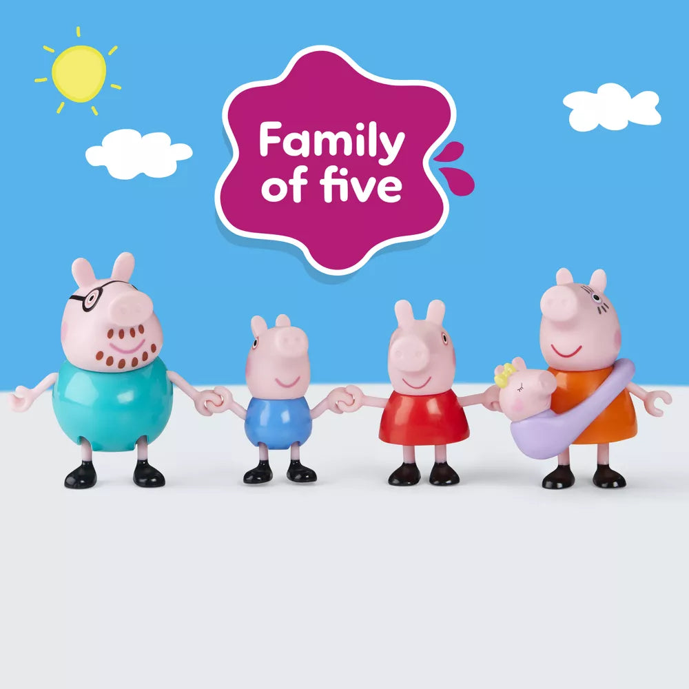 HASBRO PEPPA PIG PEPPAS FAMILY OF FIVE FIGURE SET