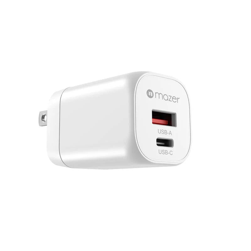 Mazer PD35W Travel Adapter with Changeable Plugs - White