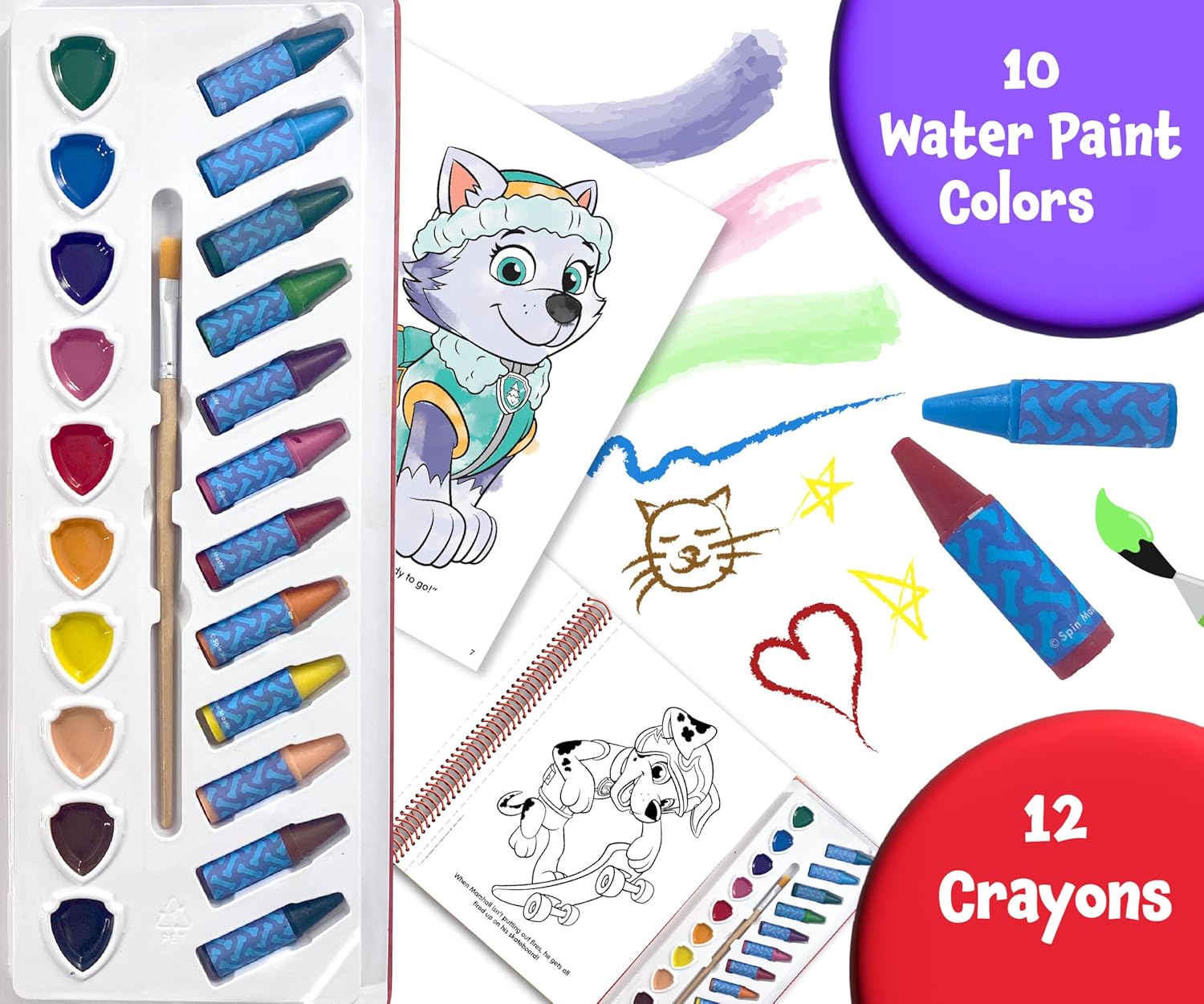 Paw Patrol Deluxe Poster Paint & Color – Paperback