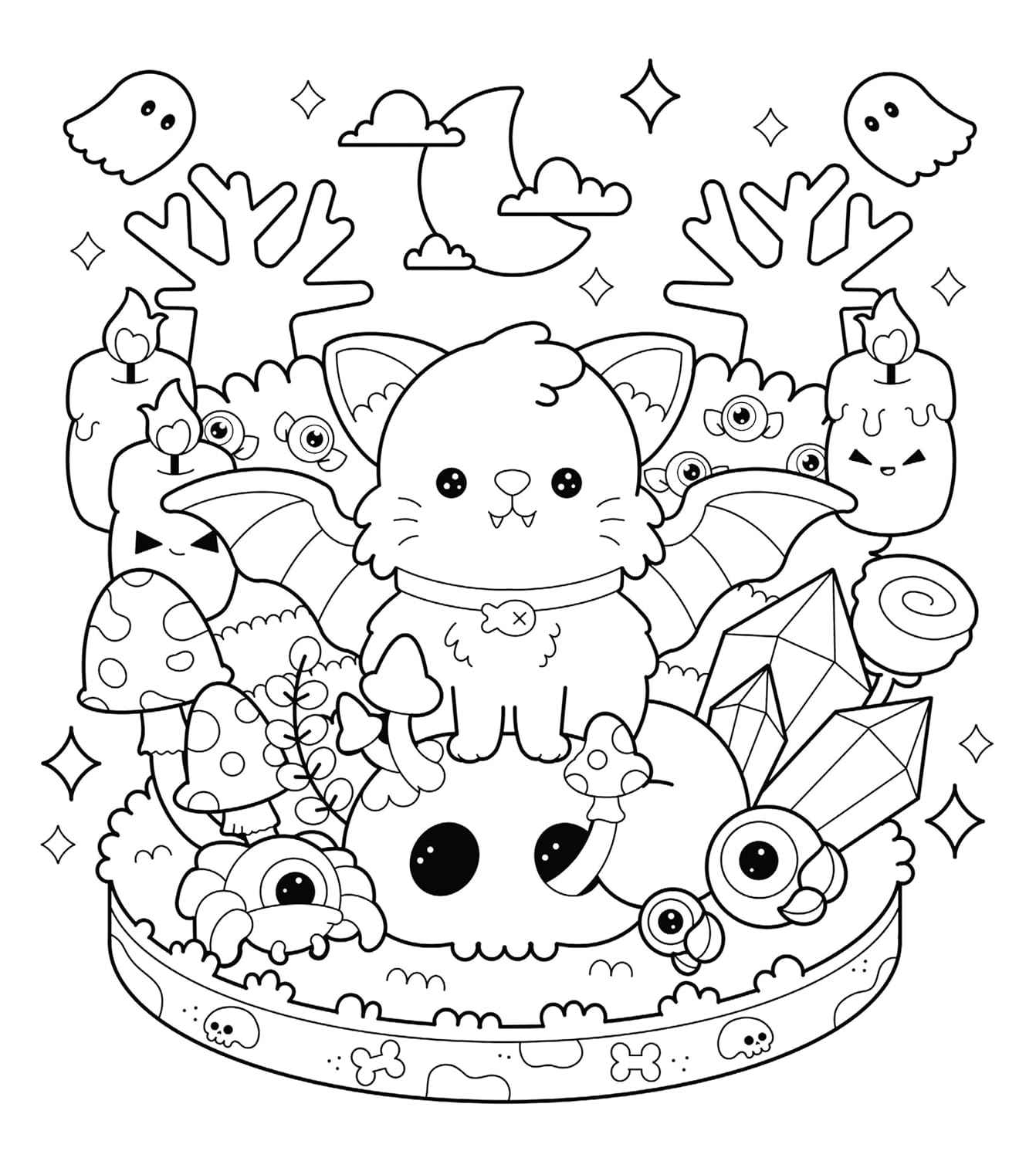 The Super Cute Monsters Coloring Book (Paperback)