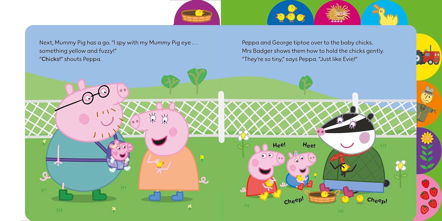 Peppa Pig: I Spy at the Farm: Tabbed Board Book