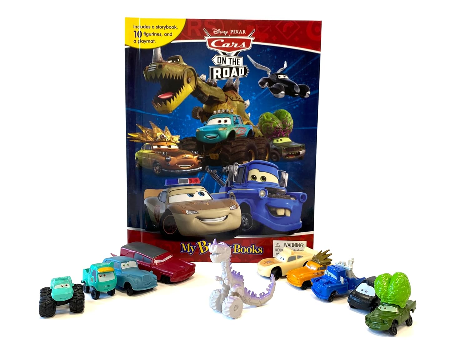 Disney Cars: On The Road: With Storybook, 10 Figurines And A Playmat (My Busy Book) – Novelty Book