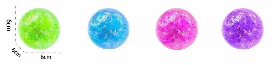Polka Dot Shiny Squishy Ball - Assorted Colour