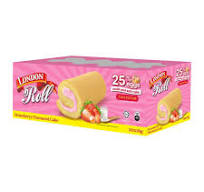 London Swiss Roll Strawberry 24's