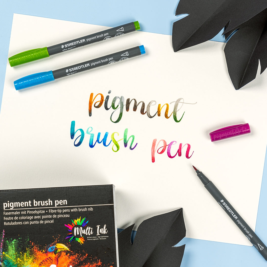 Staedtler Pigment Brush Pen 12's Nature Colour