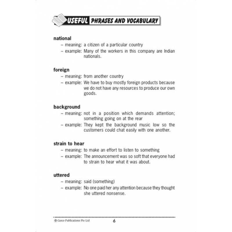 English Language Study Guide Phrases 6