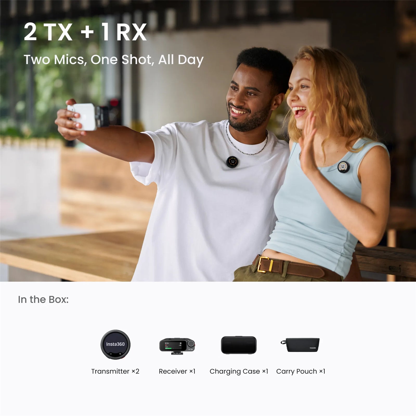Insta 360 Mic Pro (2tx + 1rx)