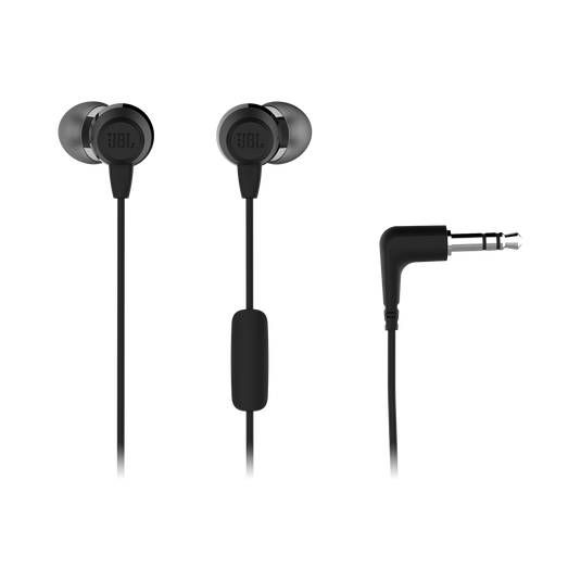 JBL C50HI In-Ear Headphones With Mic - Black
