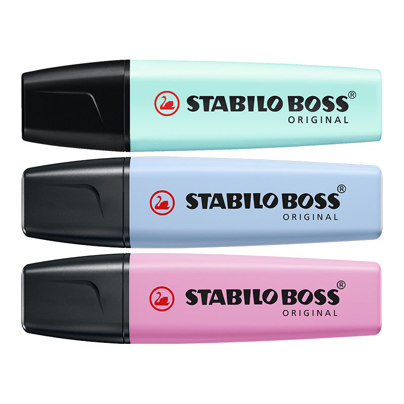 STABILO  BOSS PASTEL HIGHLIGHTER 3C SET