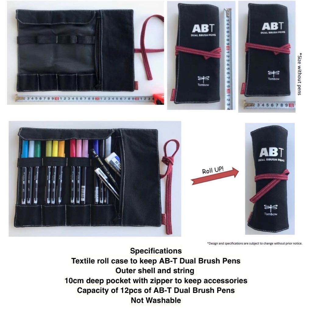 TOMBOW DUAL BRUSH PEN ABT ROLL CASE 840393