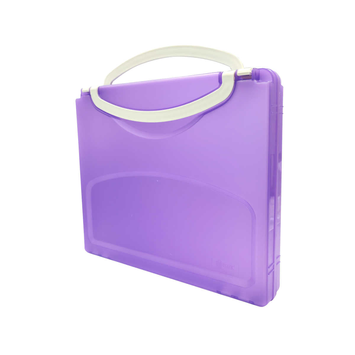 POP Bazic 2" Document Case with Handle (Purple)