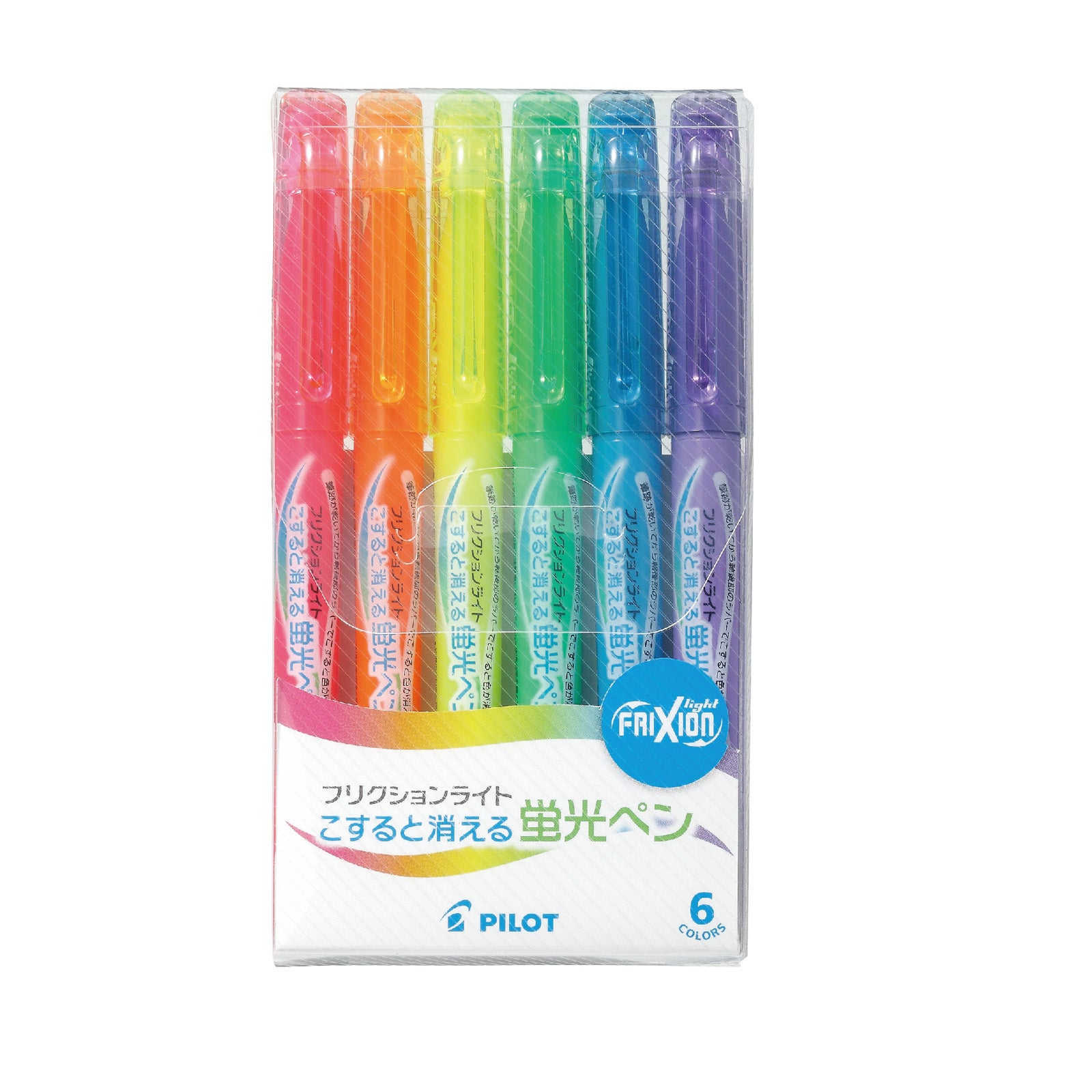 Pilot Frixion Erasable Highlighters Set Of 6 Colors (basic)