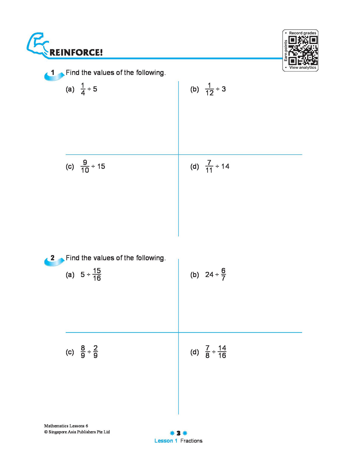 Mathematics Lessons Workbook 6